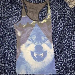 Wolf tank top